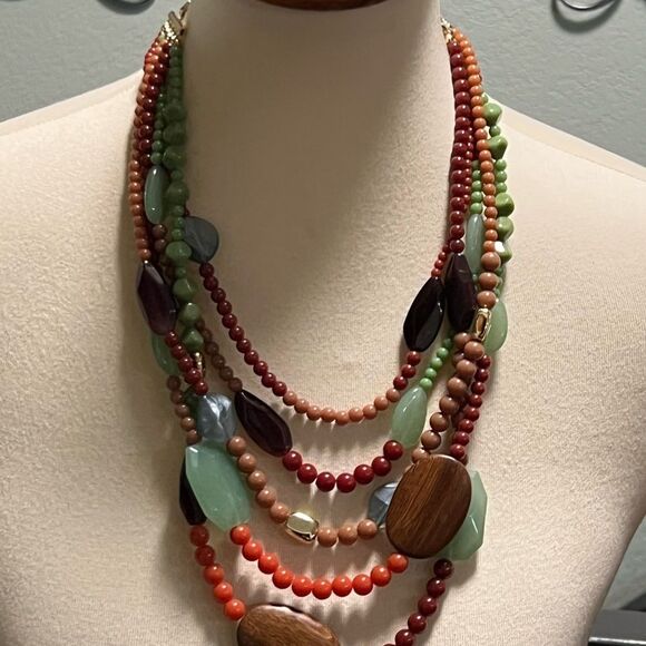 Premier Designs Multicolor Beaded Necklace #PDNK1 - Picture 10 of 10